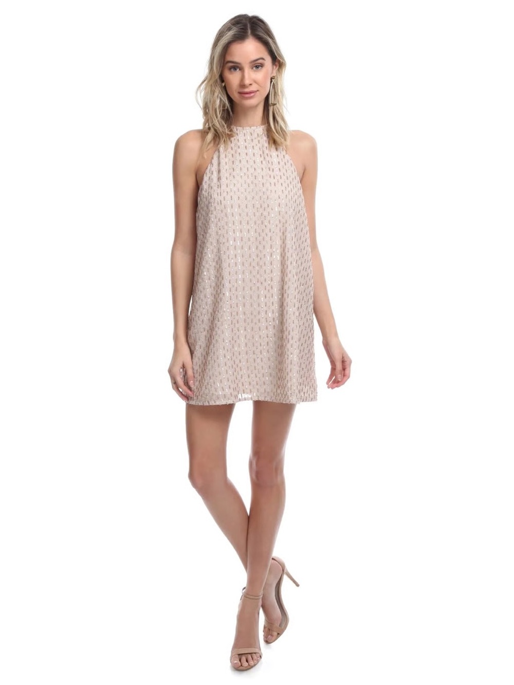 Show‎ Me Your Mumu Gomez Mini Dress Size Small in Sparkle Waterfall Sequin